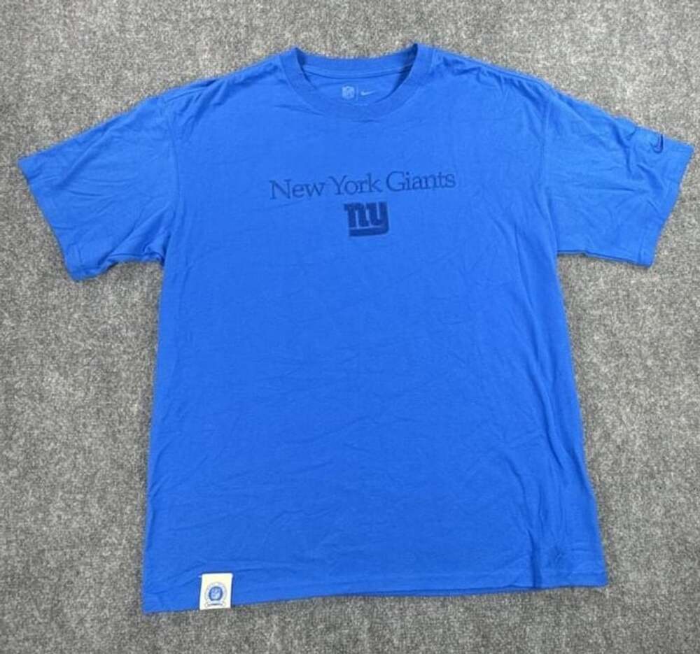 Nike The Nike Tee New York Giants NFL T-Shirt Blue Men's Size Medium Stitched